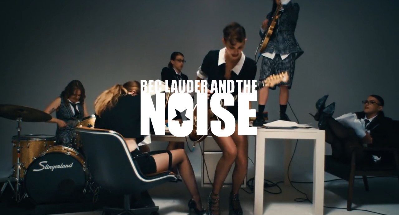Frame from Bec Lauder & The Noise, Nobody Cares, color by FutureProof Color